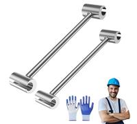 Generico Prosperousk Door Hinge Adjustment Tool, Hinges Gap Adjusting Wrench, Upgraded Steel Double-ended Door Hinge Repair Wrench, Heavy Duty Door Hinge Repair Tool for Residential Home (S+L)