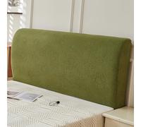 Generico protettiva antipolvere elastica in flanella con motivo Copritestata x Letto Matrimoniale per letto Queen King Copri Testata Letto Matrimoniale Girasole - Verde 86.6 pollici/220 cm