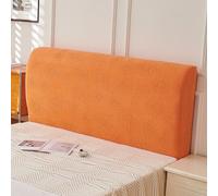 Generico protettiva antipolvere elastica in flanella con motivo Copritestata x Letto Matrimoniale per letto Queen King Copri Testata Letto Matrimoniale Girasole - Arancione Re: 78.7 pollici/200 cm