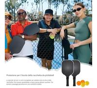 Generico Protezione Bordi Sostituzione per Racchette Pickleball | Protezione Bordi Racchetta Pickleball | Attrezzature Sportive con Peso Allenamento per Famiglie Uomini Professionisti Amici Principi