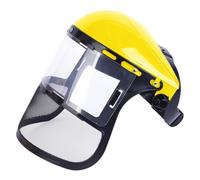 Genérico Protezione per il viso di sicurezza, trasparente, resistente alla , per levigatura e taglio, per edilizia, lavorazione del legno, saldatura, pittura, levigatura, falciatura