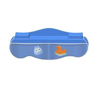 Generico Protezione per l'acqua della Vasca per Bambini, Paraspruzzi per Vasca da Bagno | Mensola e Organizer per da Bagno per Bambini,Include 4 Tasche in Rete, Area di ripiano per Giochi nella da
