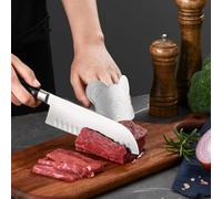 Generico Protezione per Le Dita per Tagliare, Protezione per Le Dita da Cucina,Protezione per affettatrice in Acciaio Inossidabile | per Il Pollice Regolabile, Difesa per Le della Cucina con mo