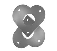 Generico Protezione per Predatori con Ingresso per Casetta per - Confezione da 2 Protezioni per Il Cuore, Sostituzione 'Ingresso in Metallo, Piastra Protettiva per Prevenire Gli Animali | Protettor