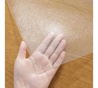 Generico Protezioni da Tavolo in PVC Coperchio da Tavolo Impermeabile in Plastica Trasparente per Tavolo da Pranzo Pulire con Forza Tovaglia Trasparente(C,80 * 120cm)