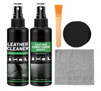 Generico Pulitore e Balsamo per Pelle di Mobili - Kit per il Recupero Dettagliato di Tappezzerie,Pulitore e Condizionante per Pelle Auto,per Mobili Sedili Auto Divano Casa Scarpe Stivali Borse