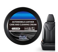 Generico Pulitore per Pelle Auto - Detergente Condizionante 120g per Cura Auto,Detergente per Interni,per Truck Pannello Porta Cruscotto Volante Console Casa Divano e Sedili