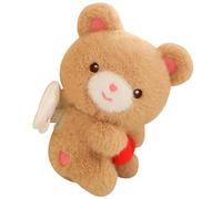 Genérico Pull String Fughie Molls, Moll con catena Pull | Orso animale imbottito con | Decorazione interattiva per la casa Ribbit Shaking Ears Cuscino per bambini