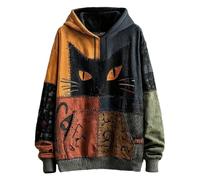 Generico Pullover Casual Invernale Unisex Felpa con Cappuccio di Halloween per celebrazioni Festive,Comoda ed Elegante Felpa per Abbigliamento Casual,Ideale Feste e Dolcetto o Scherzetto 81350