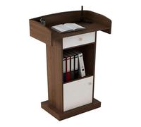 Generico Pulpito Moderno e Versatile in Legno con cassetto - Supporto per Chiesa da 122 cm per culto, Eventi, discorsi pubblici e presentazioni - Design Elegante per Qualsiasi Ambiente