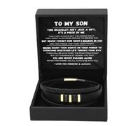Generico Pulsera To My Son - Accesorios De De Cuero Never Walk Alone
