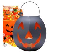 Generico Pumpkin Lanterns | Halloween Metal Desktop Decor with LED Candles