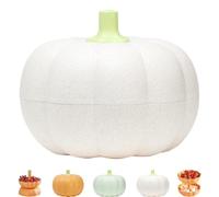 Generico Pumpkin Tray Holder, Pumpkin Snack Bowl, Halloween Divided Detachable Tray, Double Layer Candy Stand, for Candy Snacks, for Fruits, Nuts, Candies (Gray)