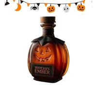 Generico Pumpkin Whiskey Decanter, Halloween Wine Bottle, Glass Display Vessel, Elegant Festive Design, Perfect for Men Women Whiskey Lovers Family Cabinet or Home Decoration, 7.87x3.94 inches