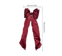 Generico Puntale per Albero di Natale - Topper Grande con Fioccos Neve Oro Rosso, Fiocchi Giganti in Velluto per Decorazioni per Albero di Natale(Diverse Misure)