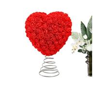 Generico Puntale per Albero di San - Metallo PP | Ornamenti di Design con Rose, Puntale per Albero 'Amore | per Matrimoni, Compleanni, Vacanze, Feste, Pareti, Casa, Decorazioni per La Porta D'ing