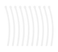 Generico Puntali Antiscivolo per Aste Occhiali in Silicone Bianco 10 Pezzi | Atmosfera Estiva, per Climbing e Surfing, Design Semplice e Pratico, Vestibilità Confortevole