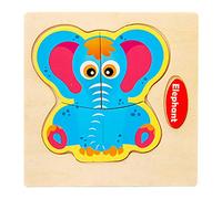Generico Puzzle in Legno per Bambini 1-5 Anni, Giocattoli Montessori con Animali 3D, Puzzle a Pioli per Sviluppo Motorio e Cognitivo, Regalo Educativo per Neonati e Prima Infanzia