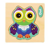 Generico Puzzle in Legno per Bambini 1-5 Anni, Giocattoli Montessori con Animali 3D, Puzzle a Pioli per Sviluppo Motorio e Cognitivo, Regalo Educativo per Neonati e Prima Infanzia