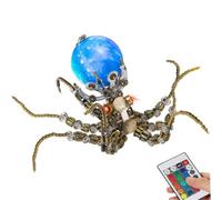 Generico Puzzle Meccanico 3D in Metallo a Forma di Polpo, 2400 Pezzi in Acciaio Inossidabile, Stile Steampunk, Montaggio Fai-da-Te per Adulti, Decorazione da Scrivania