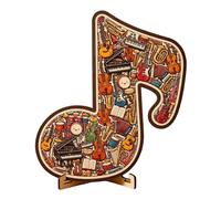 Generico Puzzle Musicale Ornamentale in Legno,Puzzle Musicale Ideale per Gli Amanti della Musica,Opera d'Arte Unica da scrivania Caratteristiche: 373
