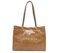 Generico PVC All-Match Borsa a tracolla grande capacità sacchetto per il tempo libero impermeabile, marrone, 370 x 140 x 280 mm