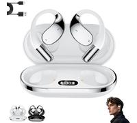 Generico Q39 Ai Translation Clip-On Bluetooth Earphones, Q39 AI Earbuds Translate, Bluetooth 5.4, Long Battery Life, Supports Translation into 115 Languages, for Business And Travels (Black)