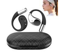 Generico Q39 Ai Translation Clip-On Bluetooth Earphones, Q39 AI Earbuds Translate, for 140+ Languages Life Fit iOS and Android, for Travel Business Learning (Black)