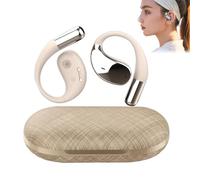 Generico Q39 Ai Translation Clip-On Bluetooth Earphones, Q39 AI Earbuds Translate, for 140+ Languages Life Fit iOS and Android, for Travel Business Learning (Gold)