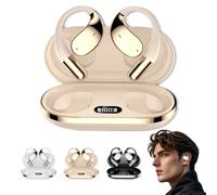 Generico Q39 Ai Translation Clip-On Bluetooth Earphones, Translation Earbuds Real Time, Traductor De Voz Instantaneo 2025, for Travel Business Learning (Skin Tone)