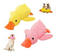 Generico Quackotto Cani, 2025 Quackotto per Cani, 32cm Peluche Papera Cane Indistruttibile, Paperotto Calmante, Giocattoli Paperella Antistress, Giocattolo Morbido Interattivo