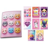 Generico Quaderni A4 Bambina - Set 5 Pezzi Fantasie Assortite - 42 Fogli Quadretti 5mm - Carta 80gr - Scuola Primaria