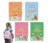 Generico Quaderni Di Scrittura Con Solchi Per Bambini - Quaderni Riusabili con Guide Scanalate,Pratica Calligrafia Per Bambini - Per Ufficio Asilo Scuola Materna