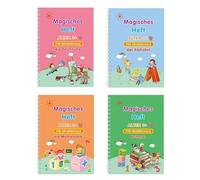 Generico Quaderni Magici Per Bambini,Quaderni Riutilizzabili con Solchi - Pratica di Scrittura con Solco Magico per Bambini,Per Ufficio Asilo Scuola Materna