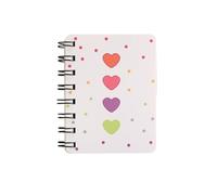 Generico Quaderno A Spirale Quaderni A7 Flip Coil Blocco note portatile(Dark Blue)