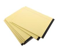Generico Quaderno A4 Giallo 6 Pezzi con Pagine Rigate e Design a Sezioni, Blocco Note Strappabile in Polpa di Legno per Uso Quotidiano e Lavoro