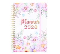 Generico Quaderno Planner: Blocco Note Giornaliero Spiral 2026 per la Gestione del Tempo - Formato A5 Portatile con 128 Pagine per Ufficio e Materiale Scolastico