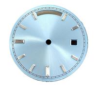 Generico Quadrante con calendario argentato/blu/oro/bianco/nero da 31 mm di diametro 8285 Accessori for il movimento dell'orologio(NO.2)