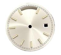 Generico Quadrante con calendario argentato/blu/oro/bianco/nero da 31 mm di diametro 8285 Accessori for il movimento dell'orologio(NO.11)