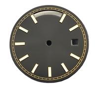 Generico Quadrante con calendario argentato/blu/oro/bianco/nero da 31 mm di diametro 8285 Accessori for il movimento dell'orologio(NO.3)