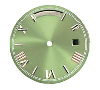 Generico Quadrante con calendario argentato/blu/oro/bianco/nero da 31 mm di diametro 8285 Accessori for il movimento dell'orologio(NO.8)