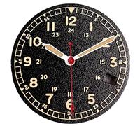 Generico Quadrante dell'orologio con texture blu pavone bianco nero da 29 mm adatto for la sostituzione degli accessori fai te NH35 NH36 (B dial hand)