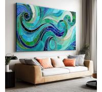 Generico Quadri Moderni con Cornice Texture Astratta Del Vetro 140x70cm Stampa su Tela da Parete per Soggiorno Camera da Letto, Decorazione Arte Moderna, Canvas Stampe da Parete