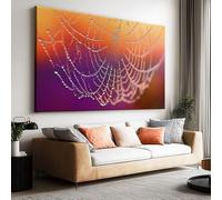 Generico Quadro Moderno con Cornice Ragnatela Gocce D'Acqua 40x30cm Stampe Su Tela 3D, Canvas Da Parete Orizzontale Grande Quadri Moderni Soggiorno Camera Ufficio Arredo Casa