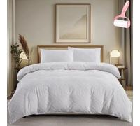 Generico Queen Comforter Set 3 Pieces Bed in a Bag, Elegant Checkered Geometric Pattern Bedding Set, Modern Simple Soft Cozy Comforter Sets for All Season