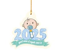 Generico ''Quest'anno Il Regalo Sono io'' Decorazione Natalizia 2025 in Plexiglass Pallina Personalizzata con Disegno e Nome Foto Idea Regalo Natale