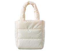 Generico Quilted Carryall Satchel - Compact Cushioned Sling Purse, Soft Nylon Shopper Handbag, Featherweight Padded Everyday Organizer | Career, Fitness Training, Holiday Leisure, Daily Errands, Chic