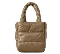 Generico Quilted Carryall Satchel - Compact Cushioned Sling Purse, Soft Nylon Shopper Handbag, Featherweight Padded Everyday Organizer | Career, Fitness Training, Holiday Leisure, Daily Errands, Chic