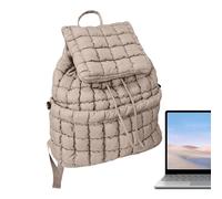 Generico Quilted Puffer Backpack | Nylon Puffy College Backpack - Casual, Lightweight Backpacks, Stylish Bookbag for School, College and Travel