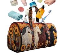 Generico Quilted Tote Bag, Lightweight Weekender Duffle with Animal Design, Travel Work School College Bag for Women, Office, Hospital, Teacher, Nurse